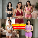 Total 10 Pieces Combo Offer 5 Pieces bra With Matching 5 Pieces Pnaty