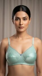 ৫ পিস লেস ফোম ব্রা সাথে ২ পিস্ নেট পেন্টি কম্বো - Image 3