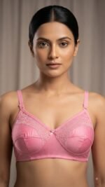 ৫ পিস লেস ফোম ব্রা সাথে ২ পিস্ নেট পেন্টি কম্বো - Image 4